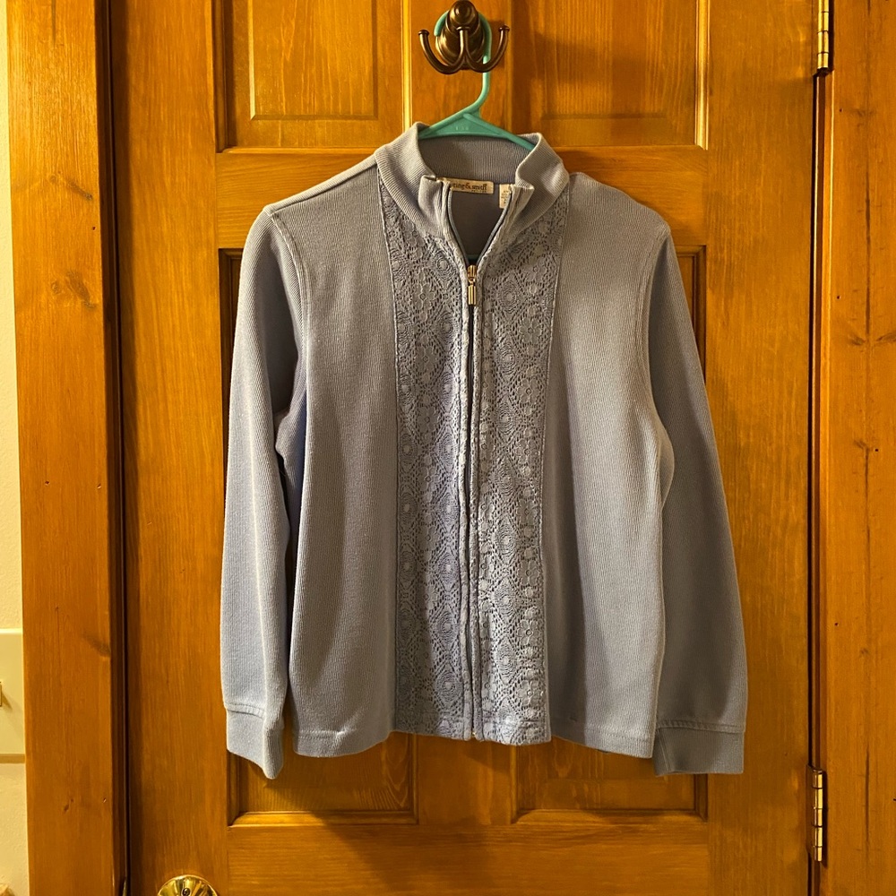 Womens Zipper Front Sweater